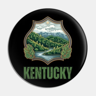 Kentucky State USA Pin