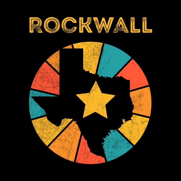 Rockwall Texas Vintage Distressed Souvenir by NickDezArts