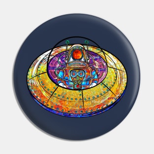 Flying Saucer Pin