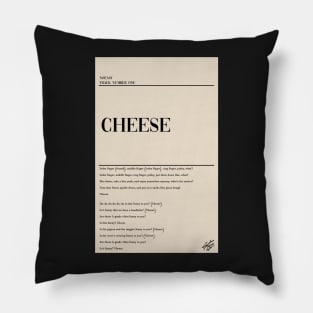 NOEASY- CHEESE Poster Pillow