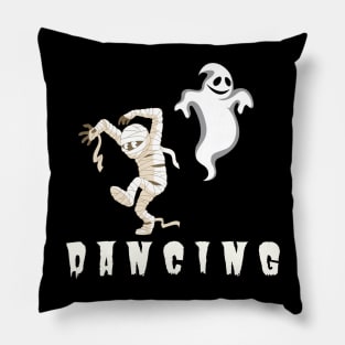 halloween ghost dancing Pillow