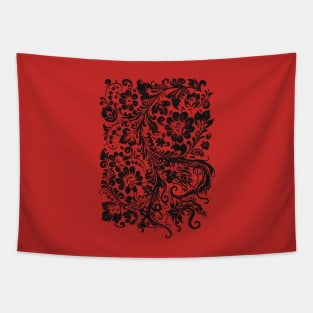 Slavic fairy tale horror ornament Tapestry