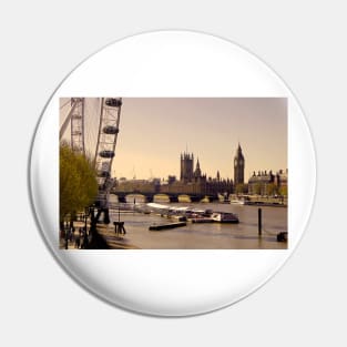 London Cityscape Houses of Parliament England UK Pin