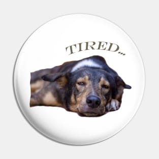 my dog is tired Pin