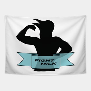 FIGHT MILK Logo Tapestry