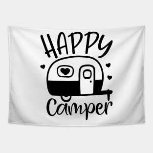 Happy Camper Shirt, Funny Camping Shirt, Camping T-Shirt Shirt, Camper T-Shirt, Camper Shirt Glamping Shirt Hiking Shirt, Nature Lover Shirt Tapestry