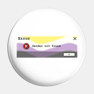 Error: Gender Not Found Pin