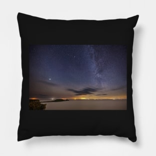 Worms Head, Rhossili Bay at Night on Gower Pillow