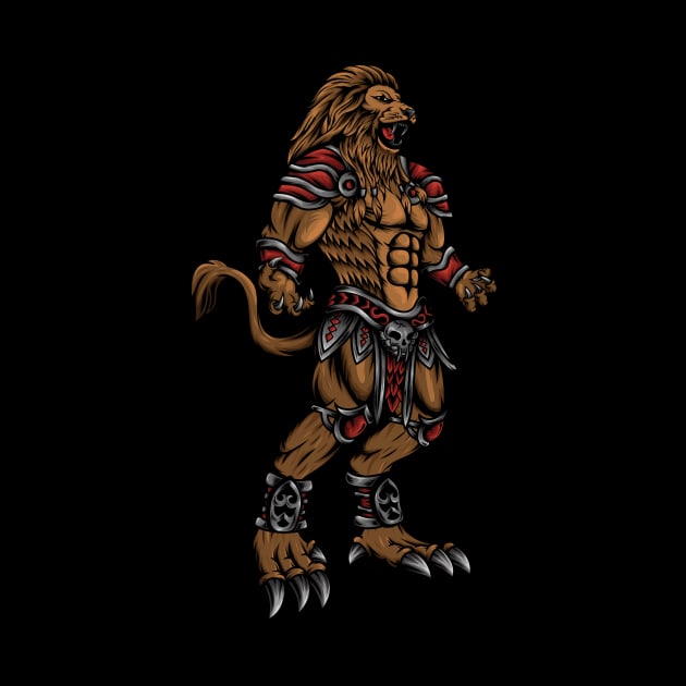 Standing Lion Monster by JagatKreasi