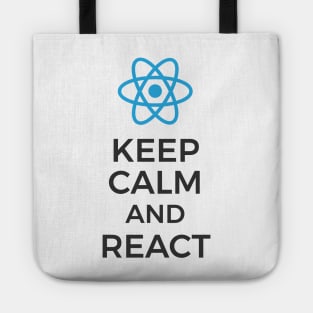 Keep Calm and React JS Tote