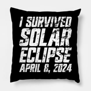 I Survived Solar Eclipse April 8, 2024 Pillow