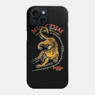 Vintage Tiger Muay Thai Tattoo The Art of Eight Limbs Phone Case