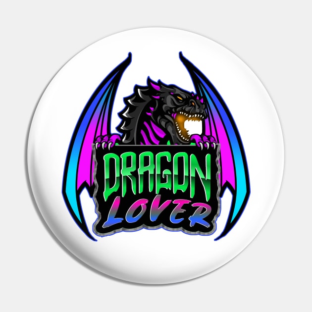 Dragon Lover Pin by Shawnsonart