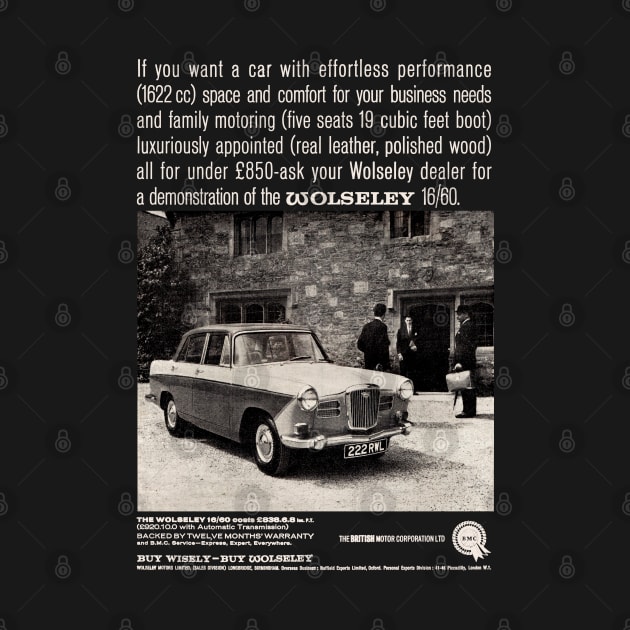 WOLSELEY 16/60 - advert by Throwback Motors