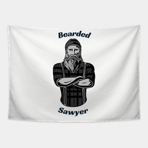 Bearded Sawyer Tapestry by DesignsbyBryant