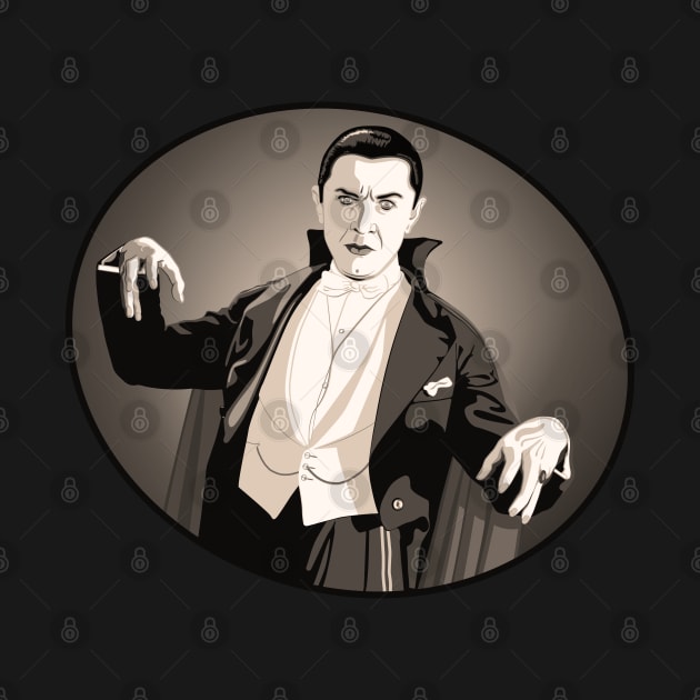 Count Dracula Portrait (Sepia) by PlaidDesign