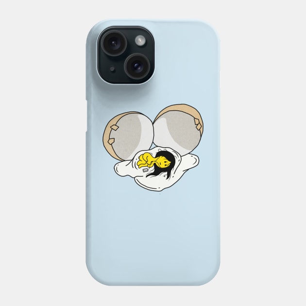 Cracked Lazy Egg Phone Case by D'Java ArtO