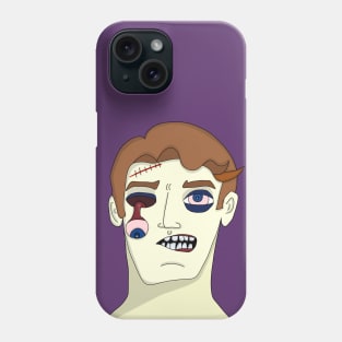 Zombie with eye dropping Phone Case