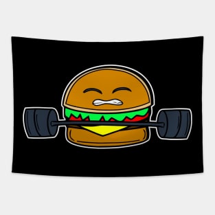 Cheeseburger Workout Meme Tapestry