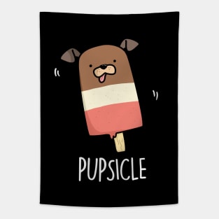 Pupsicle Cute Puppy Popsicle Pun Tapestry