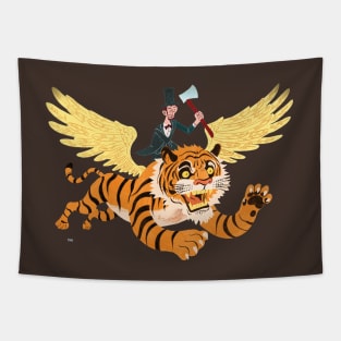 Abe Lincoln Flies A Tiger Tapestry