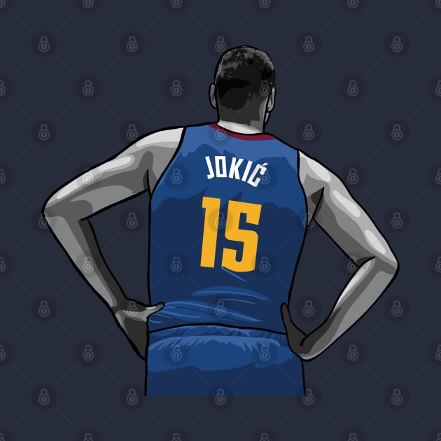 Nikola Jokic Vector Back by qiangdade