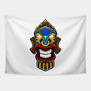 Tiki Mask Tapestry