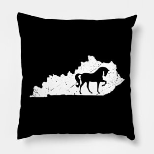 Kentucky Horse map Pillow