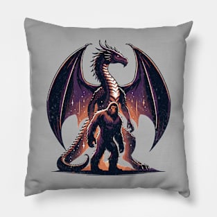 Bigfoot Sasquatch Year of The Dragon Pet Cryptid Legend Believer Pillow