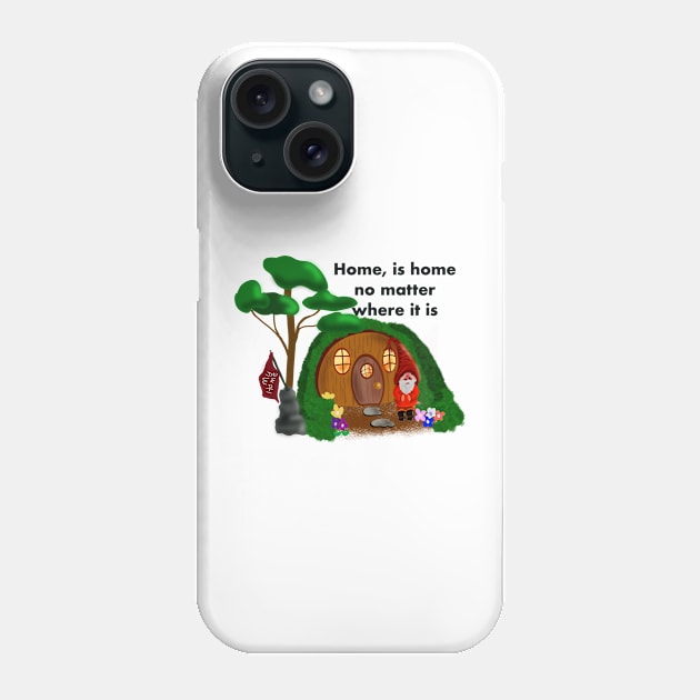 Home is Home Phone Case by CATiltedArt