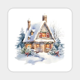 Merry Christmas House Magnet