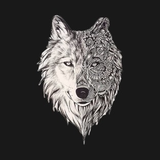 Mandala wolf vol.2 T-Shirt