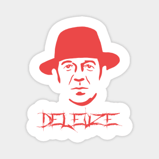 Deleuze Metal Font - French Philosophy Rhizome Author Magnet