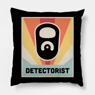 DETECTORIST | Vintage Metal Detector Poster Pillow