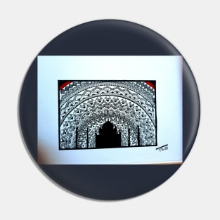 Tajmahal Mandala Pin