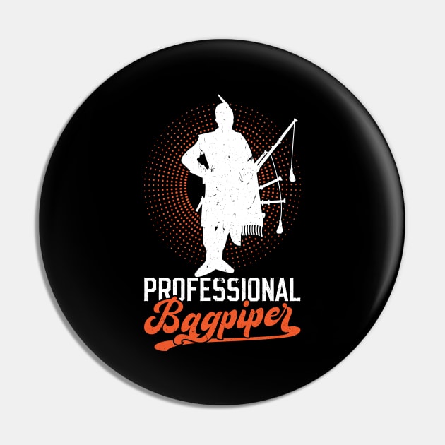 Professional Bagpiper Pin by Peco-Designs