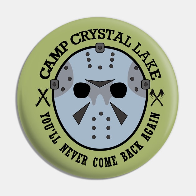 Wearing the infamous hockey mask at Camp Crystal Lake.  You'll never come back again. Pin by Blended Designs