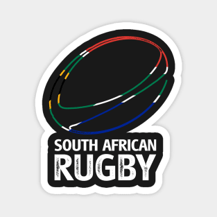 Rugby Ball South Africa Flag Magnet