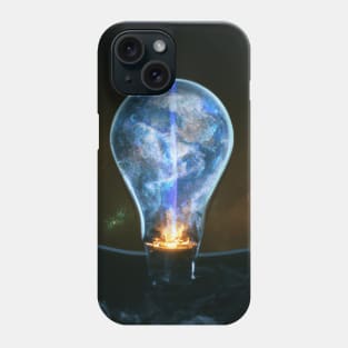 Galaxy lit bulb Phone Case