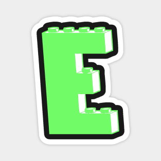 THE LETTER E, Customize My Minifig Magnet