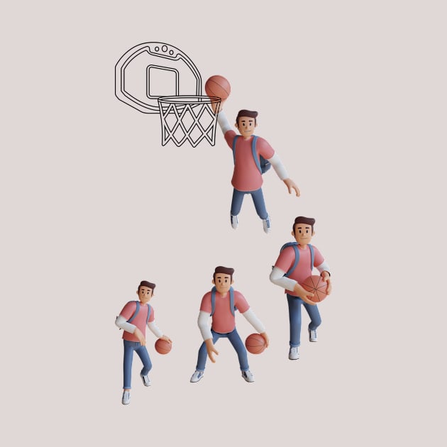 LOVE BASKET BALL by AMINOS ART