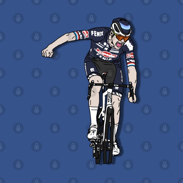 Mathieu van der Poel Champion Ronde van Vlaanderen (Without Circle version) by p3p3ncil