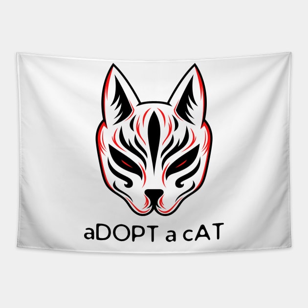 Demon Cat Tapestry by HobbyAndArt