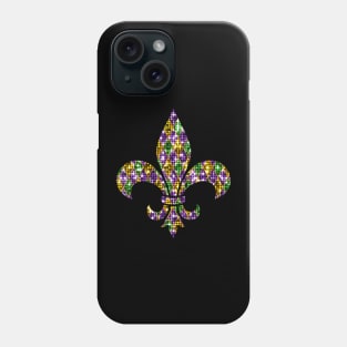 Fleur De Lis Happy Mardi Gras Carnival Symbol New Orlean Phone Case