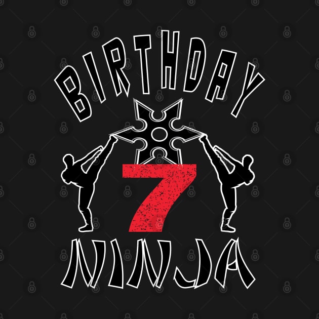 Kids Ninja 7th B-Day Gifts for Boys And Girls by Grabitees