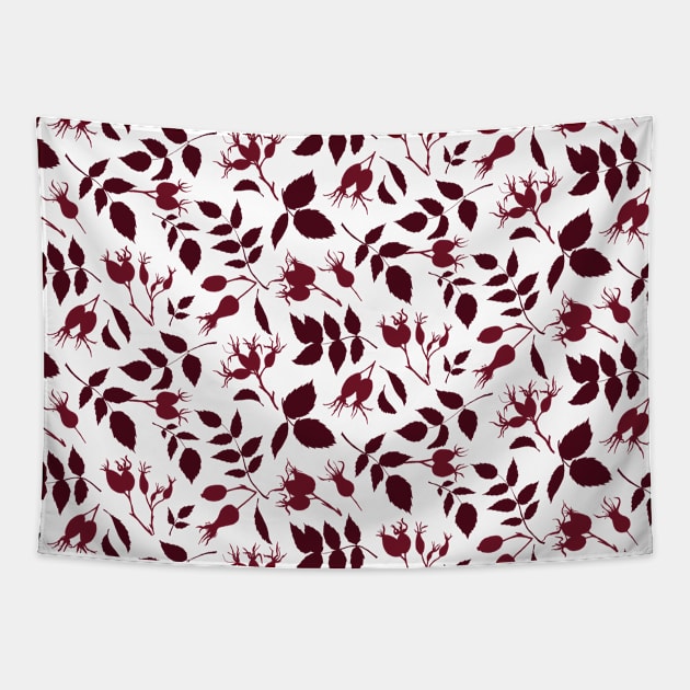 Rose hip Tapestry by DenesAnnaDesign