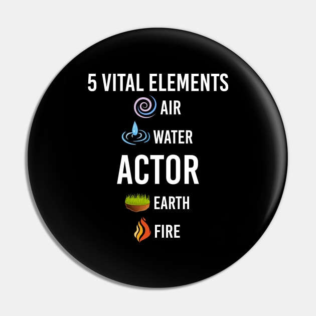 5 Elements Actor Pin by blakelan128