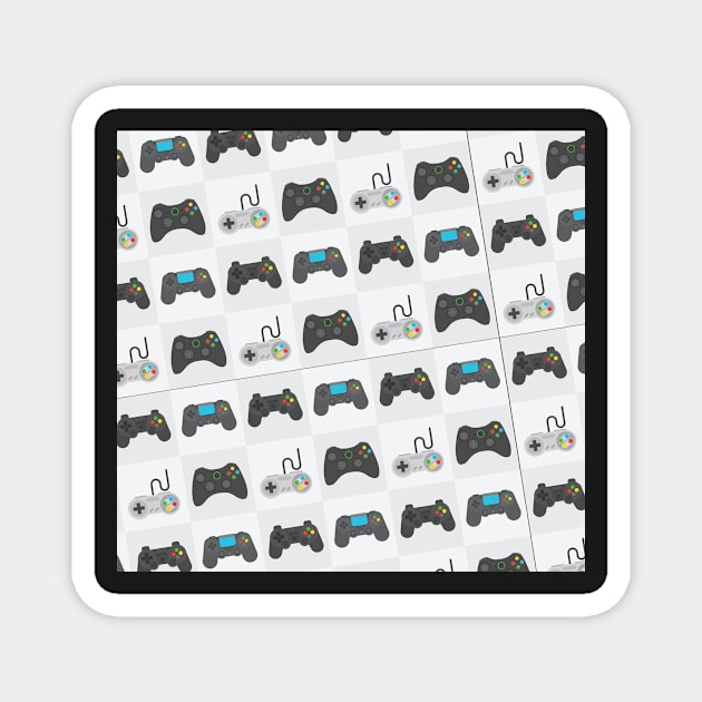 Gamer Controller Pattern, Vector Artwork, Design Magnet by xcsdesign