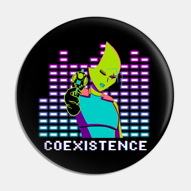 Neon Hax - wide design Pin by Coexistence The Series