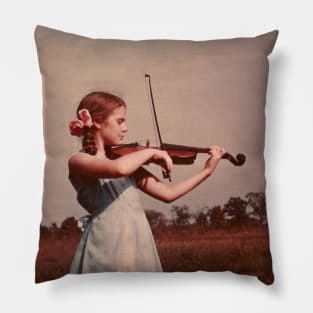 Young Violinist Pillow